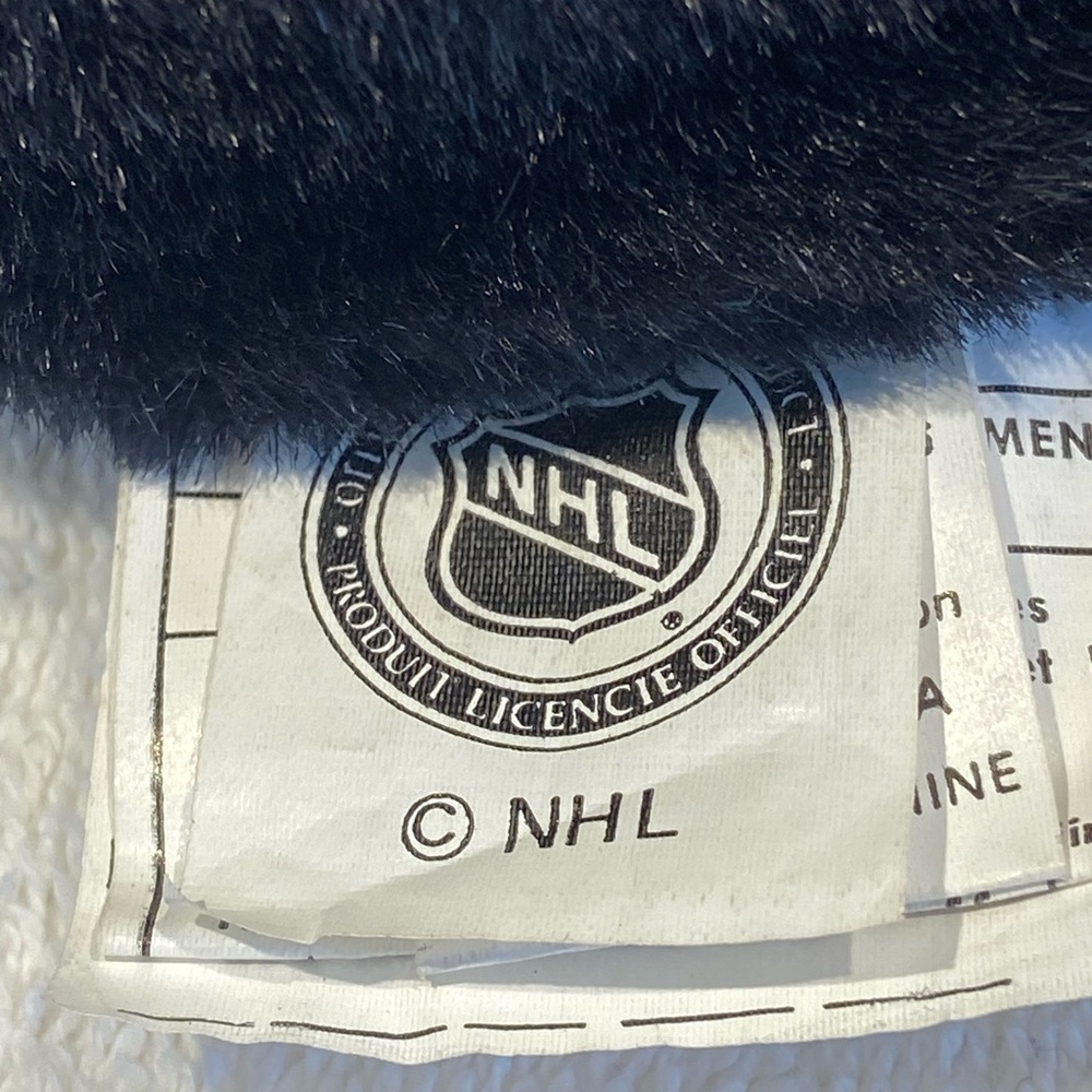New NHL Mighty Ducks Anaheim Black Plush Waist Crossbody Pouch Bag Unisex - Picture 5 of 10